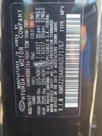 2017 Hyundai Tucson Se VIN: KM8J23A46HU571767 Lot: 53615394