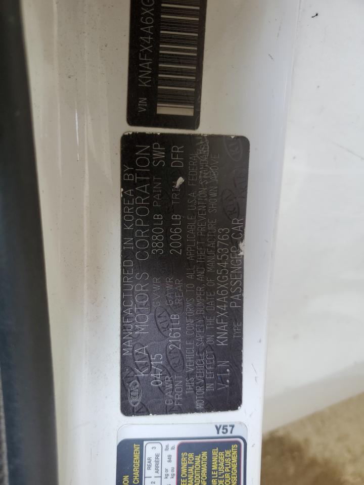 KNAFX4A6XG5453763 2016 Kia Forte Lx