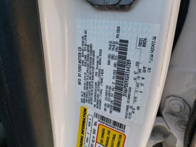 VIN 3FA6P0K9XGR164289 2016 Ford Fusion, Titanium no.12