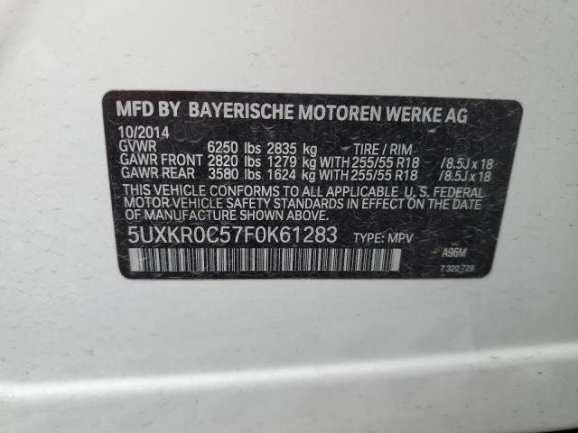 VIN 5UXKR0C57F0K61283 2015 BMW X5, Xdrive35I no.13