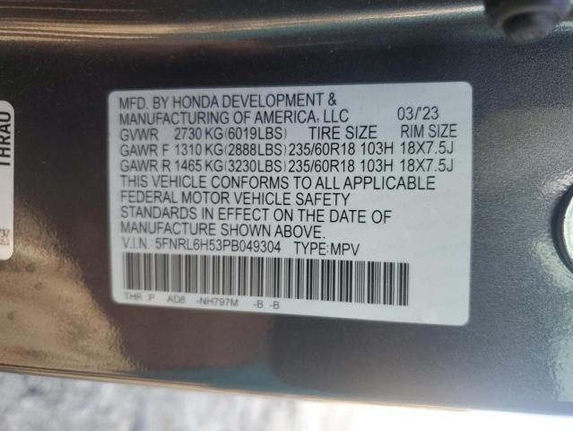 5FNRL6H53PB049304 2023 HONDA ODYSSEY - Image 13