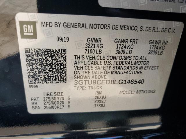 3GTU9CED8LG146540 2020 GMC Sierra K1500 Elevation