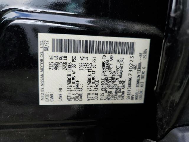 2022 Nissan Rogue Sv VIN: 5N1BT3BBXNC730225 Lot: 54228754