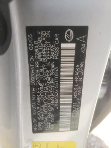 2005 Lexus Es 330 VIN: JTHBA30G155110553 Lot: 53359364