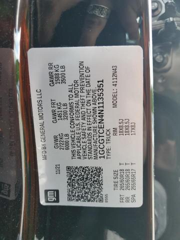 2022 Chevrolet Colorado Lt VIN: 1GCGTCEN4N1135351 Lot: 56554964