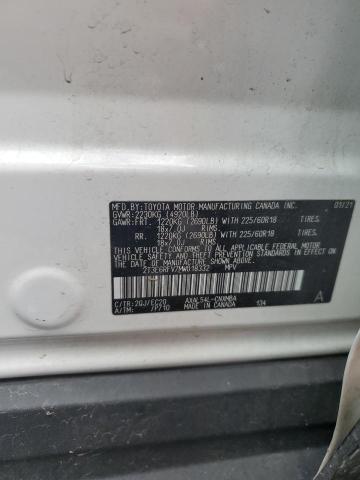 2021 Toyota Rav4 Xse VIN: 2T3E6RFV7MW018332 Lot: 55394474