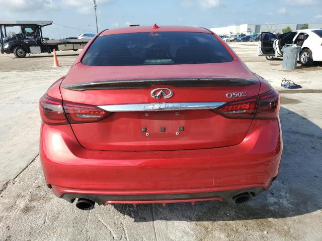 2019 Infiniti Q50 Red Sport 400 VIN: JN1FV7AP0KM760766 Lot: 54960554