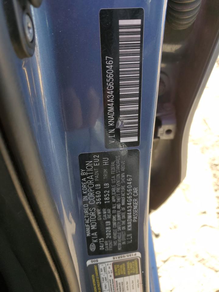 KNADM4A34G6560467 2016 Kia Rio Lx