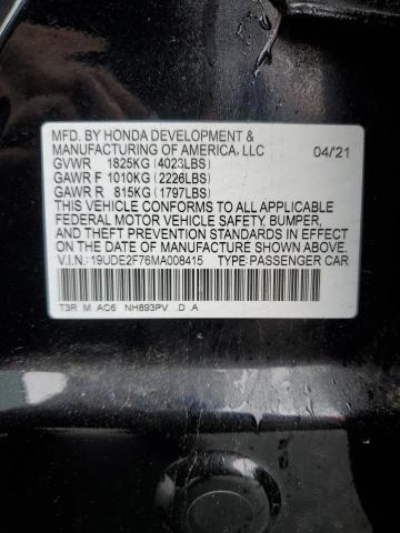 2021 Acura Ilx Premium VIN: 19UDE2F76MA008415 Lot: 52504084