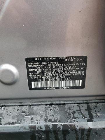 2011 Subaru Forester 2.5X VIN: JF2SHBBC4BH710965 Lot: 54021094