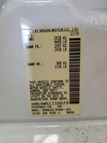 1N4BL4DW0LC210029 Nissan Altima SV 13