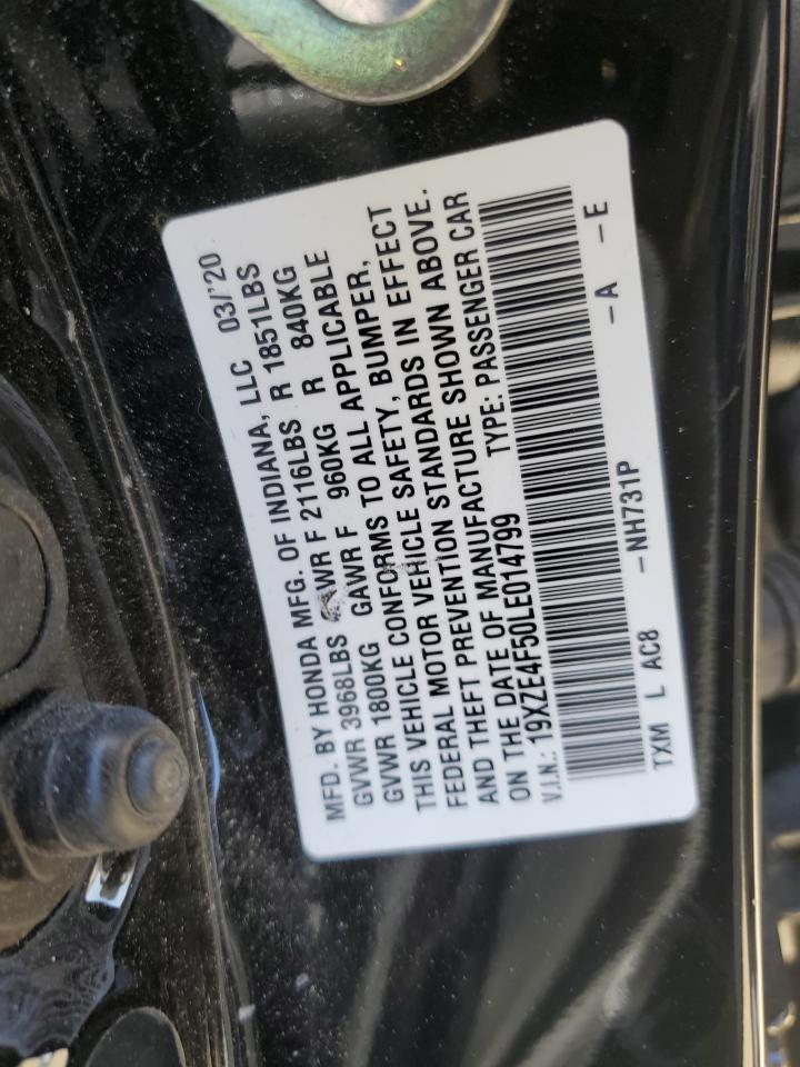 19XZE4F50LE014799 2020 Honda Insight Ex