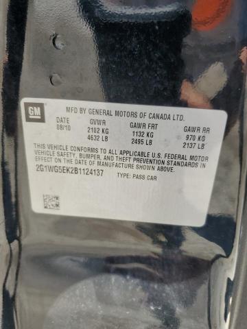 2011 Chevrolet Impala Lt VIN: 2G1WG5EK2B1124137 Lot: 52918954