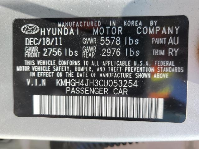 2012 Hyundai Equus Signature VIN: KMHGH4JH3CU053254 Lot: 53513404