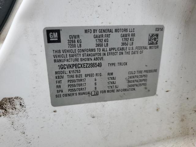 2014 Chevrolet Silverado K1500 VIN: 1GCVKPECXEZ286549 Lot: 54443594