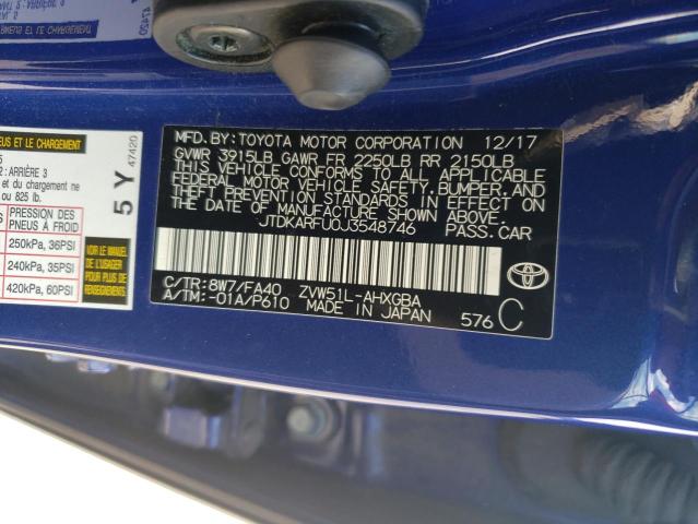 2018 Toyota Prius VIN: JTDKARFU0J3548746 Lot: 56680124