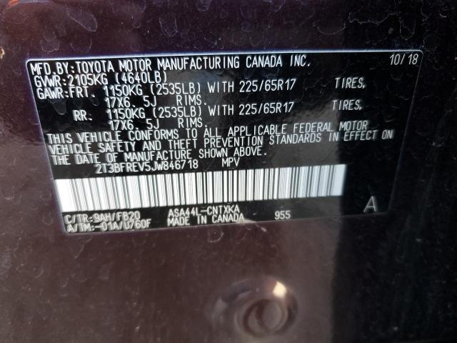 2018 TOYOTA RAV4 LE - 2T3BFREV5JW846718
