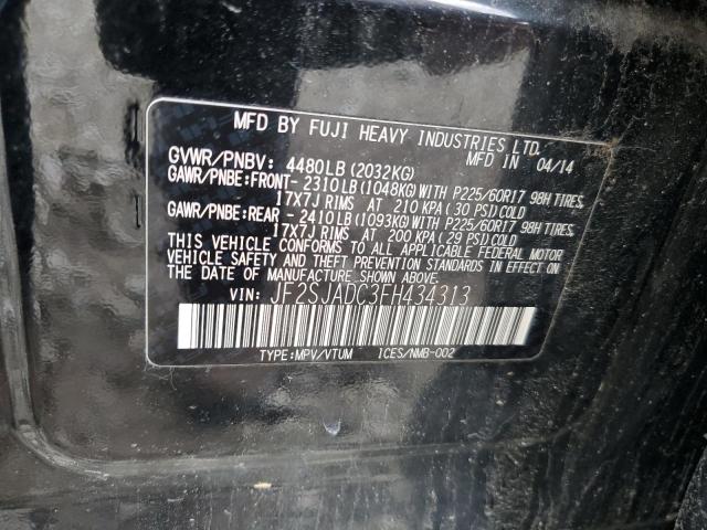 2015 Subaru Forester 2.5I Premium VIN: JF2SJADC3FH434313 Lot: 53559824