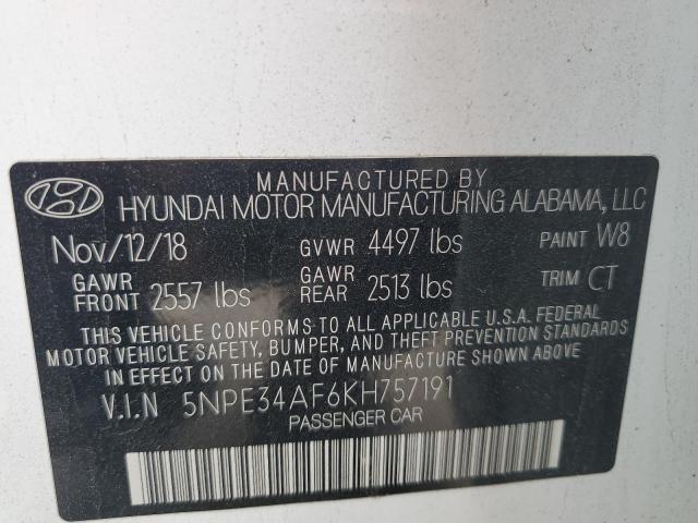 2019 HYUNDAI SONATA LIM - 5NPE34AF6KH757191