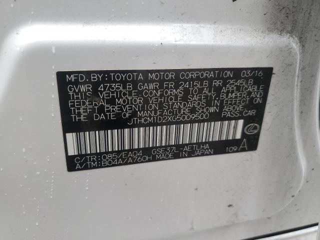 2016 Lexus Is 300 VIN: JTHCM1D2XG5009500 Lot: 56760254