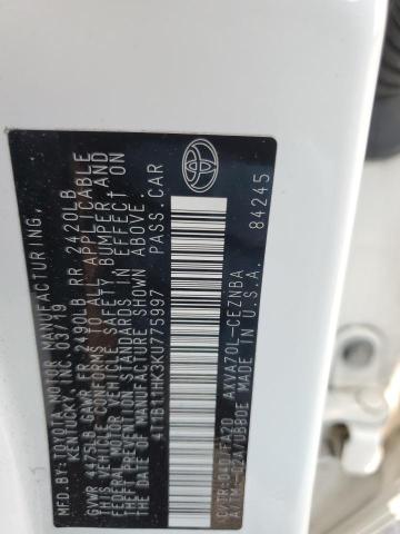 2019 TOYOTA CAMRY L - 4T1B11HK3KU775997