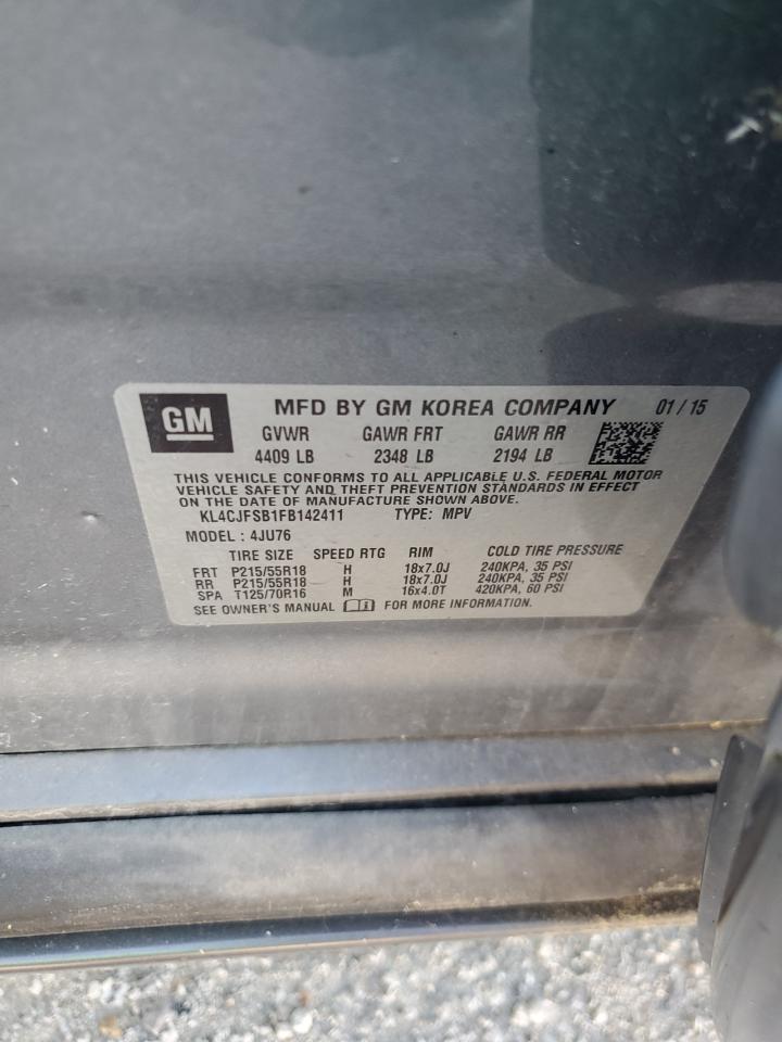 KL4CJFSB1FB142411 2015 Buick Encore Convenience