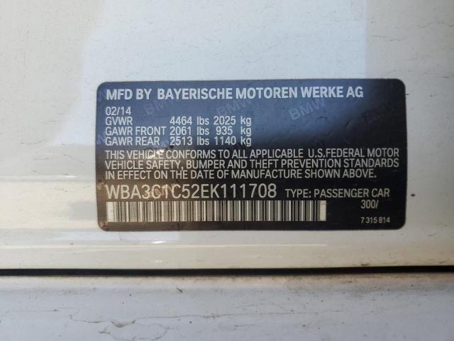 2014 BMW 328 I Sulev VIN: WBA3C1C52EK111708 Lot: 53267694