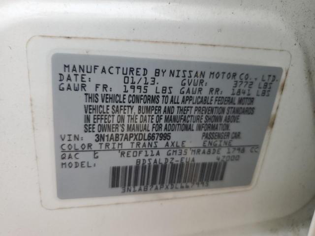 2013 Nissan Sentra S VIN: 3N1AB7APXDL667995 Lot: 56489874