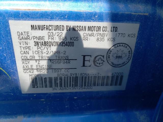 2022 Nissan Sentra Sr VIN: 3N1AB8DV3NY254000 Lot: 55174684