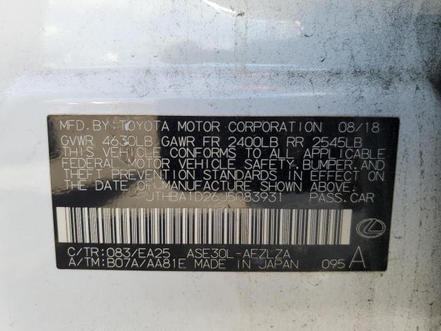 2018 LEXUS IS 300 - JTHBA1D26J5083931