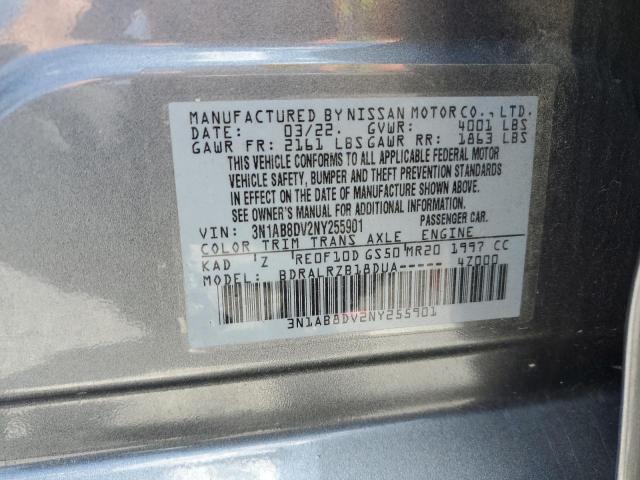 2022 Nissan Sentra Sr VIN: 3N1AB8DV2NY255901 Lot: 55671384