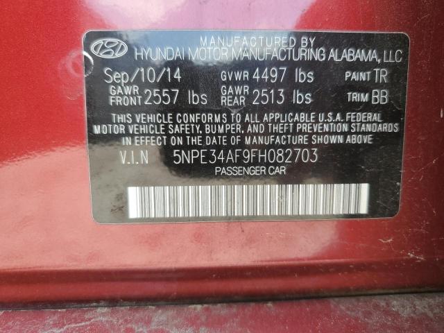2015 HYUNDAI SONATA SPO 5NPE34AF9FH082703