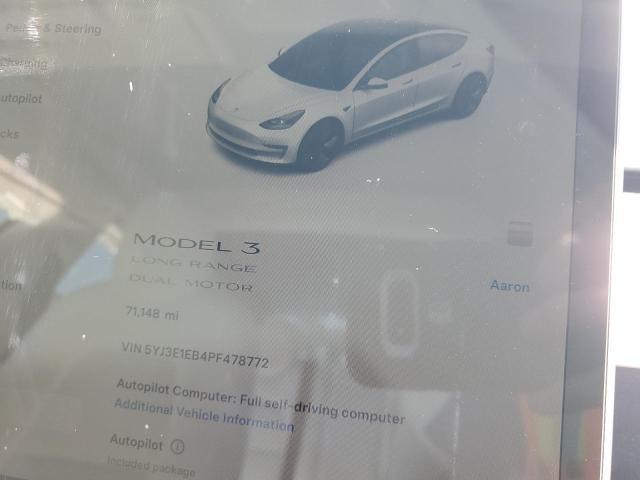 5YJ3E1EB4PF478772 2023 Tesla Model 3