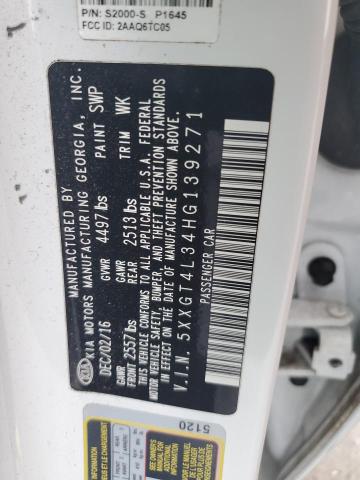 2017 Kia Optima Lx VIN: 5XXGT4L34HG139271 Lot: 51915954