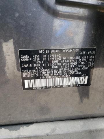 2022 SUBARU OUTBACK PR - 4S4BTADC2N3124492