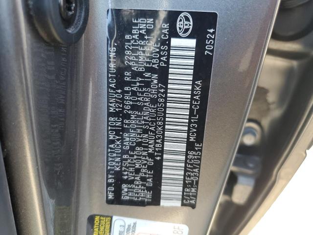 2005 Toyota Camry Se VIN: 4T1BA30K85U058247 Lot: 55533824