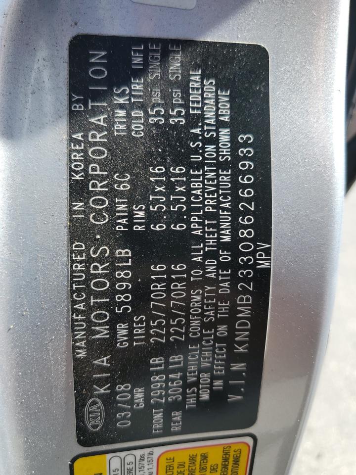 KNDMB233086266933 2008 Kia Sedona Ex