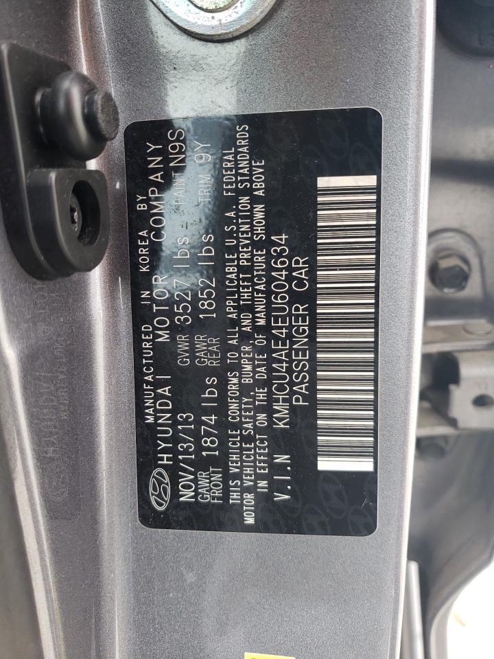 KMHCU4AE4EU604634 2014 Hyundai Accent Gls