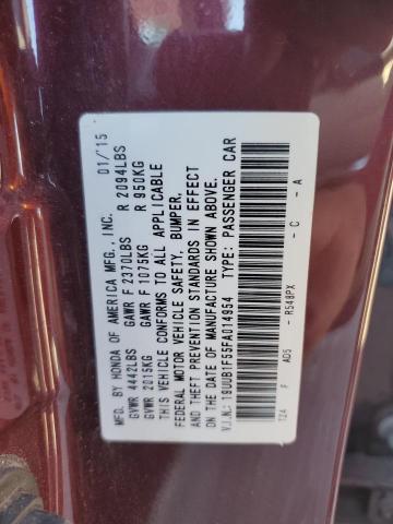 VIN 19UUB1F55FA014954 2015 Acura TLX, Tech no.12