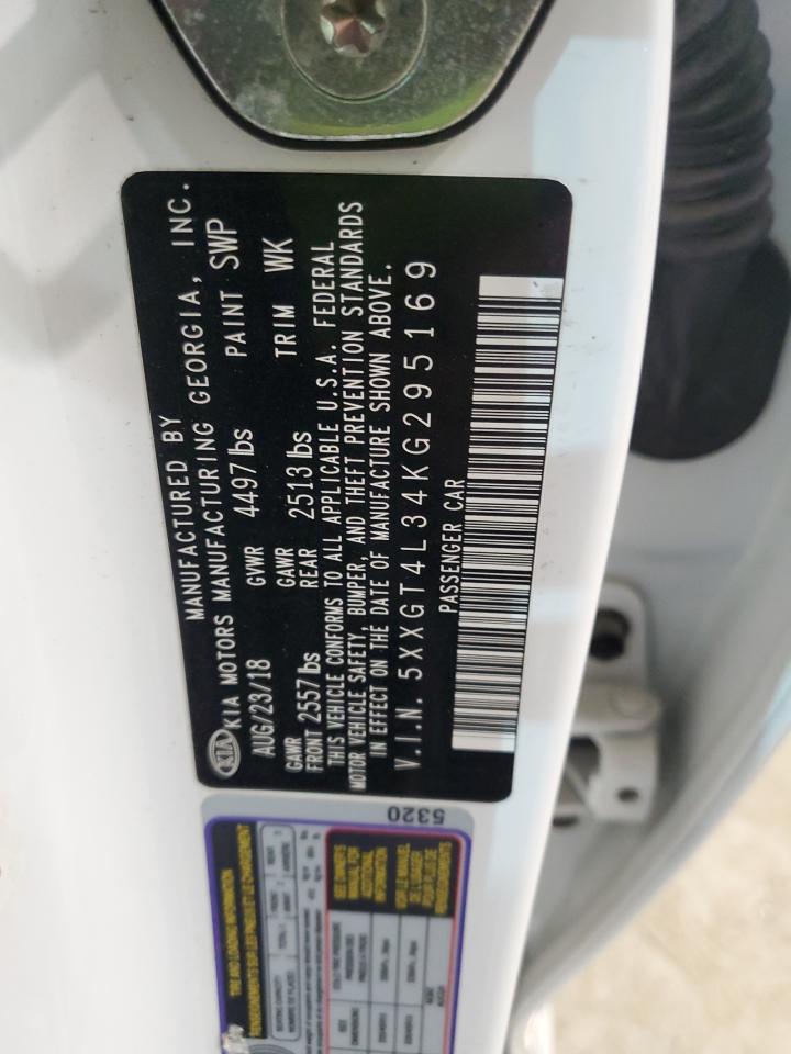 5XXGT4L34KG295169 2019 Kia Optima Lx