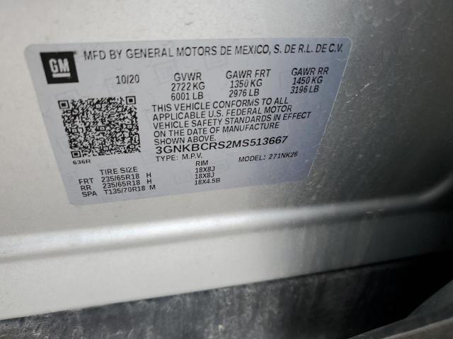 2021 CHEVROLET BLAZER 2LT - 3GNKBCRS2MS513667