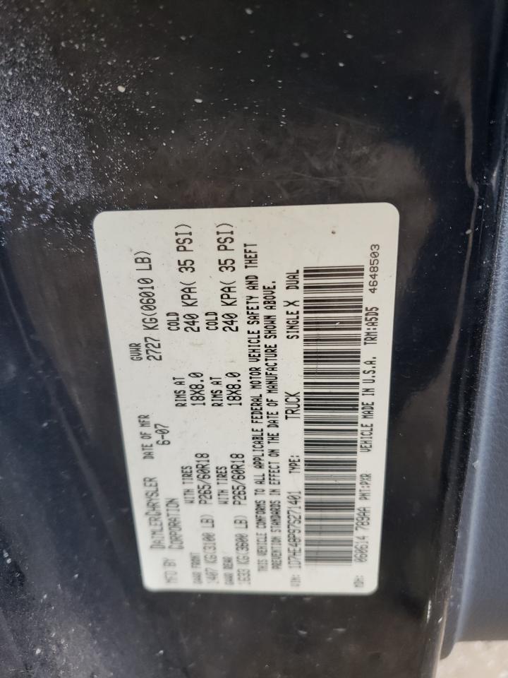 1D7HE48P97S271401 2007 Dodge Dakota Quad Slt