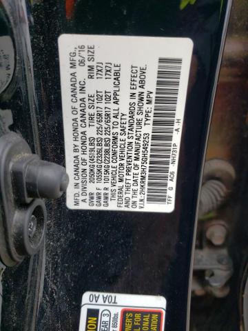 2016 HONDA CR-V EXL - 2HKRM3H75GH549253