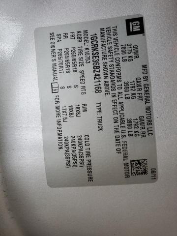 2011 Chevrolet Silverado K1500 Lt VIN: 1GCRKSE36BZ421168 Lot: 56563064