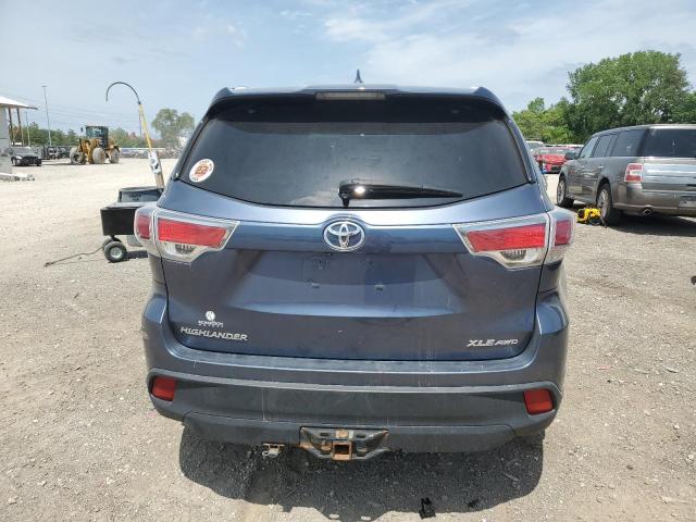 VIN 5TDJKRFH0ES029972 2014 Toyota Highlander, Xle no.6