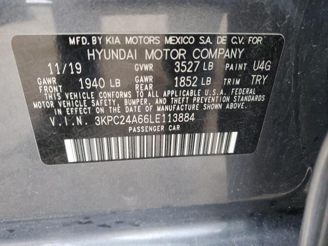 2020 Hyundai Accent Se VIN: 3KPC24A66LE113884 Lot: 54440424