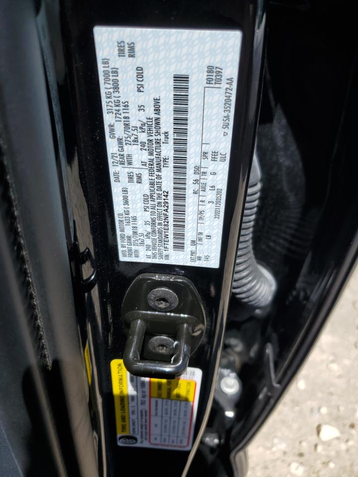 1FTEW1E82NFA29142 2022 Ford F150 Supercrew