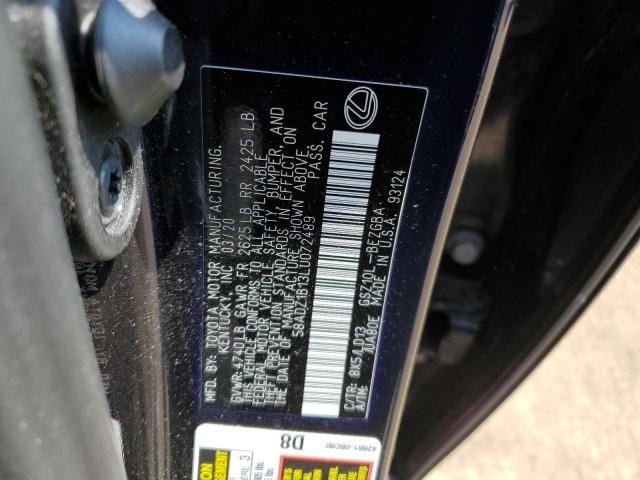 58ADZ1B13LU072489 2020 LEXUS ES - Image 12