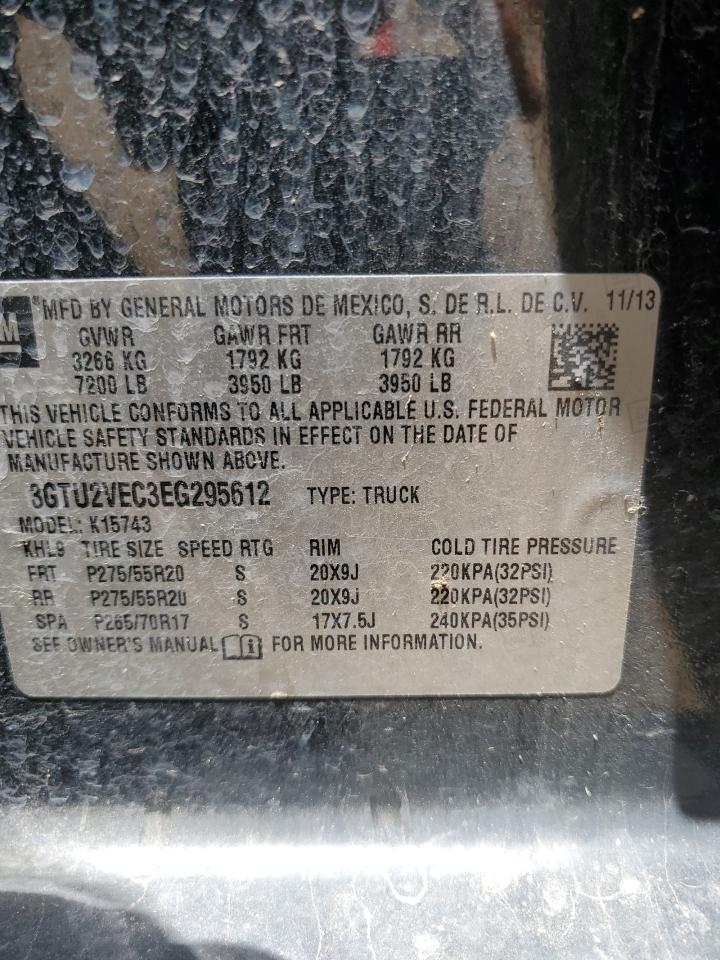 3GTU2VEC3EG295612 2014 GMC Sierra K1500 Slt