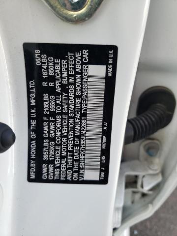 2018 Honda Civic Lx VIN: SHHFK7H35JU422861 Lot: 57430504